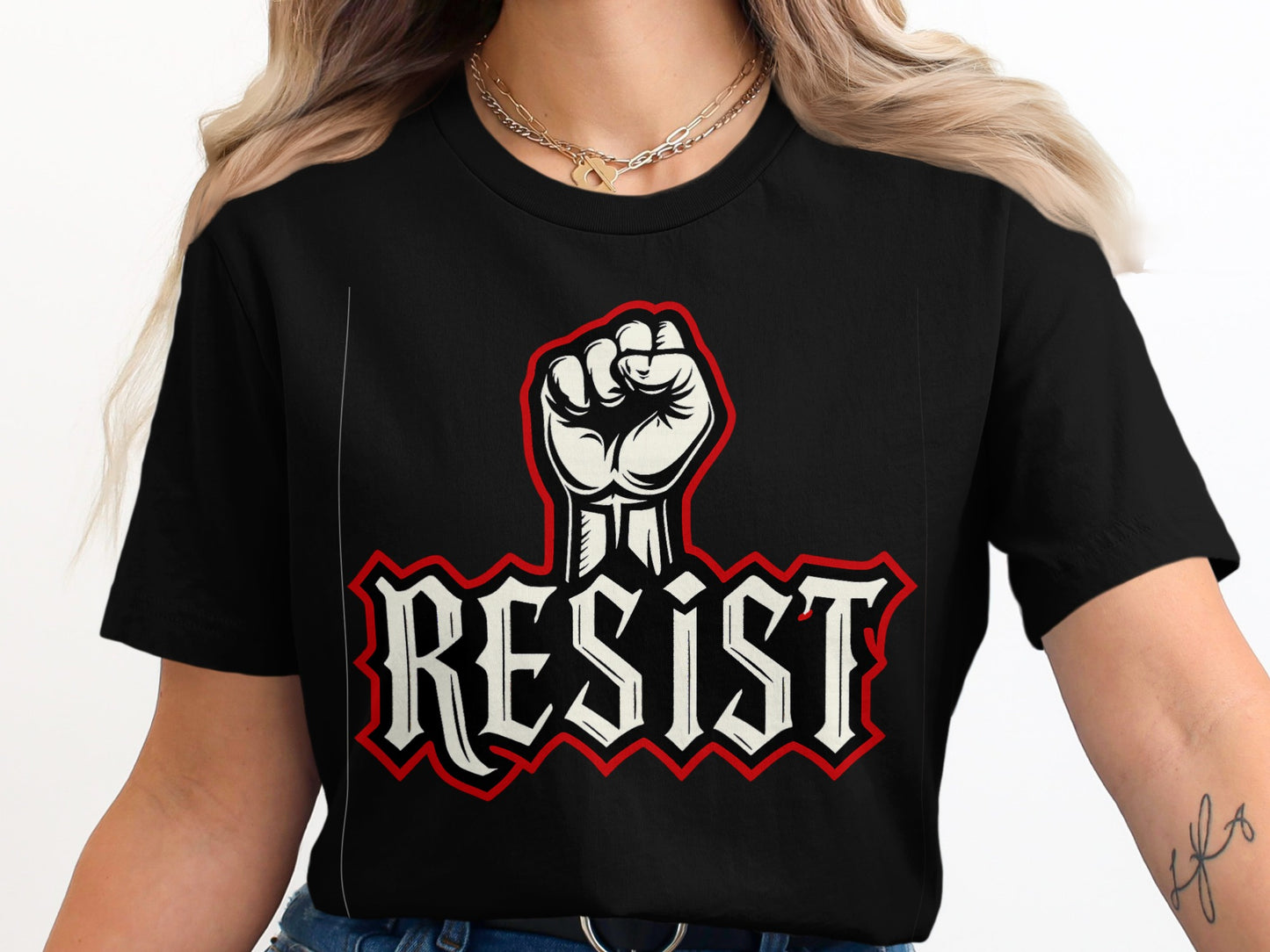 Bold Resist Design T-Shirt motivational product
