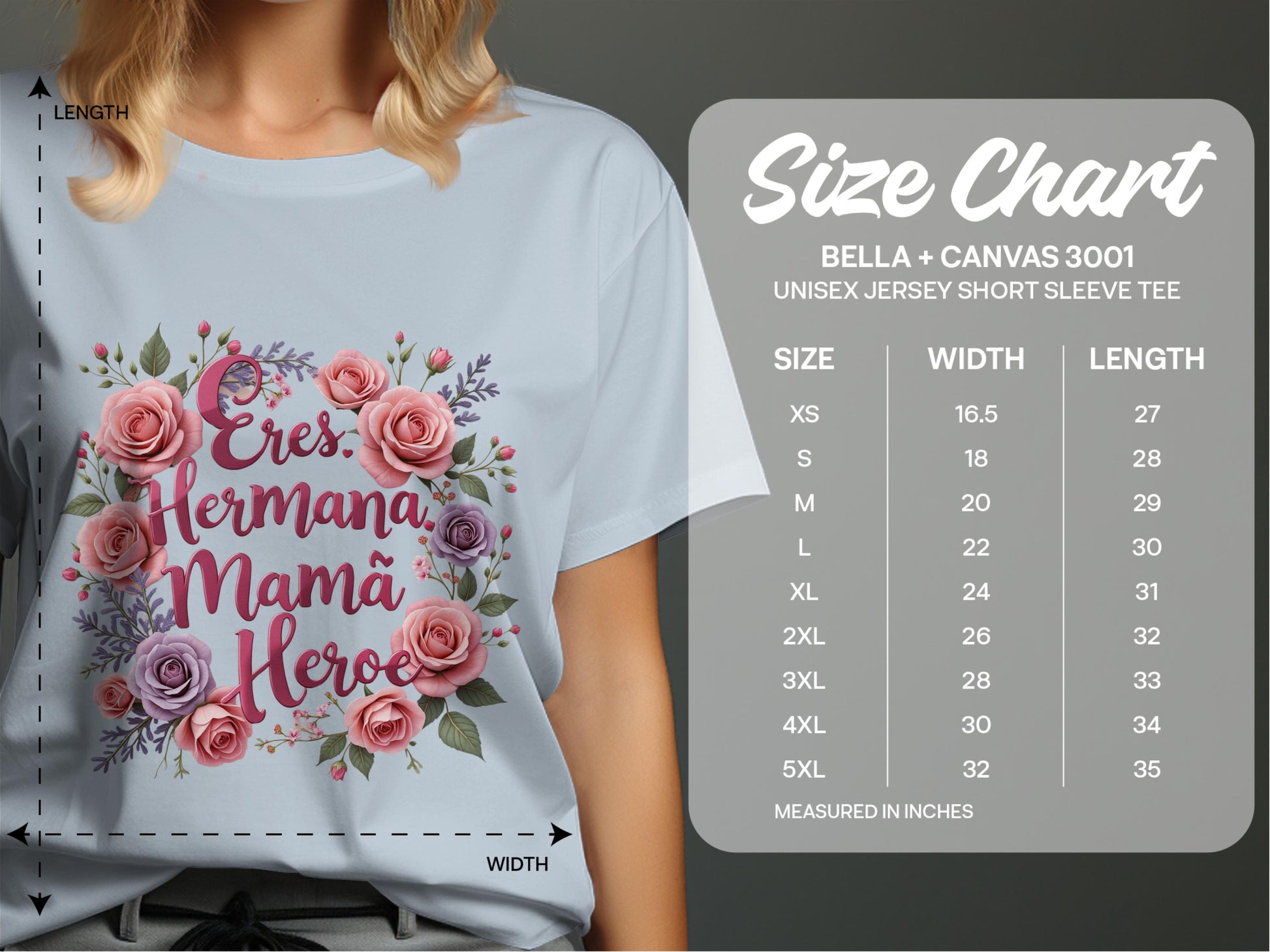 Eres Hermana Mamá Heroe Unisex short sleeve tee product