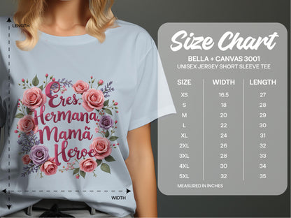 Eres Hermana Mamá Heroe Unisex short sleeve tee product