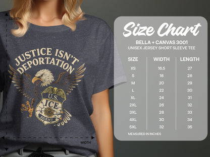 Justice Isn't Deportation Short Sleeve Tee product