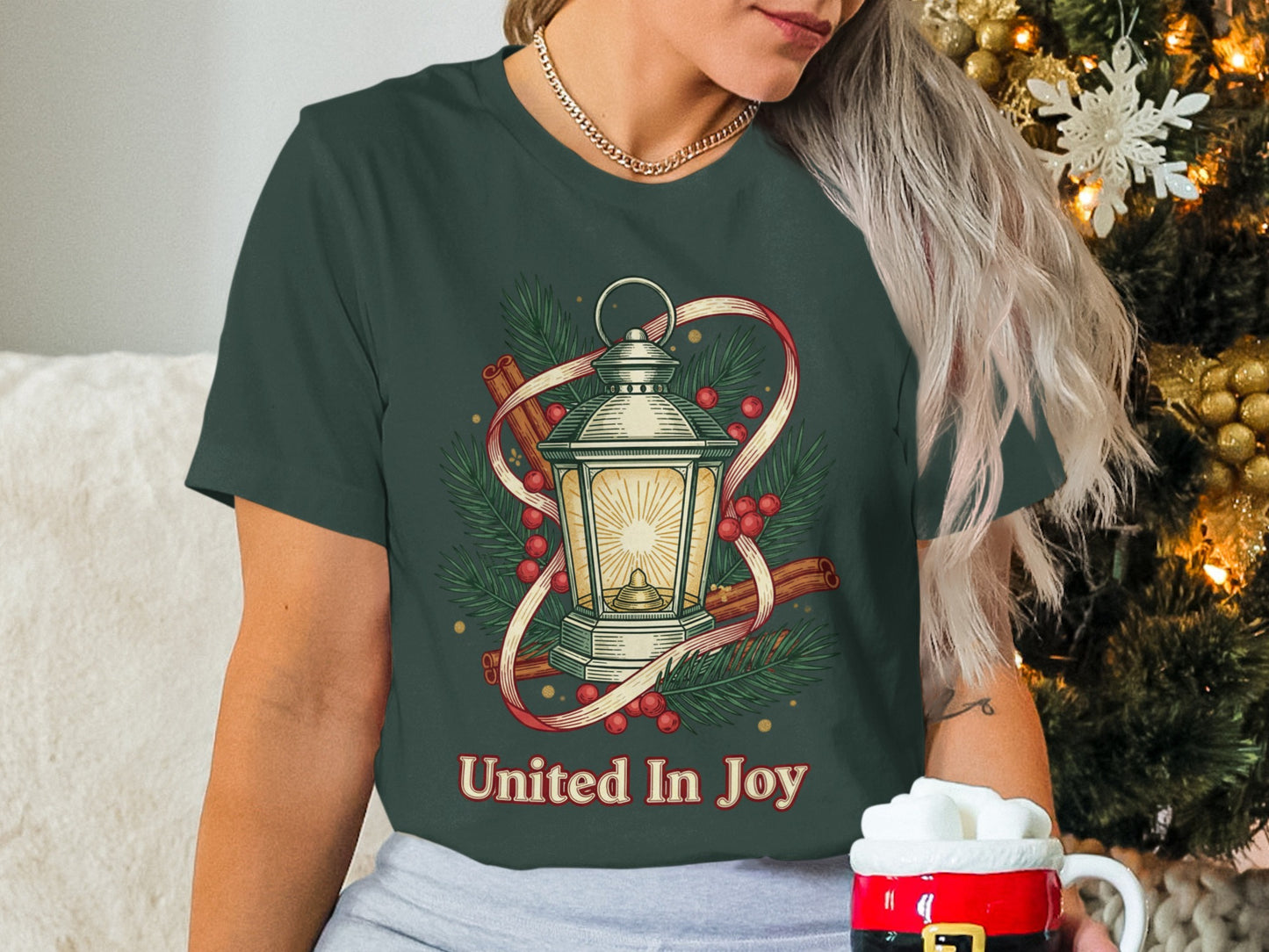 United In Joy Lantern Christmas Themed Apparel