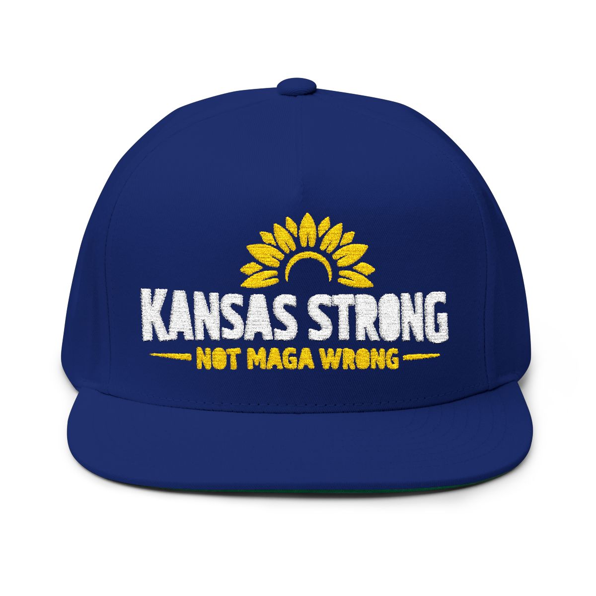 Kansas Strong Not MAGA Wrong Embroidered Hat