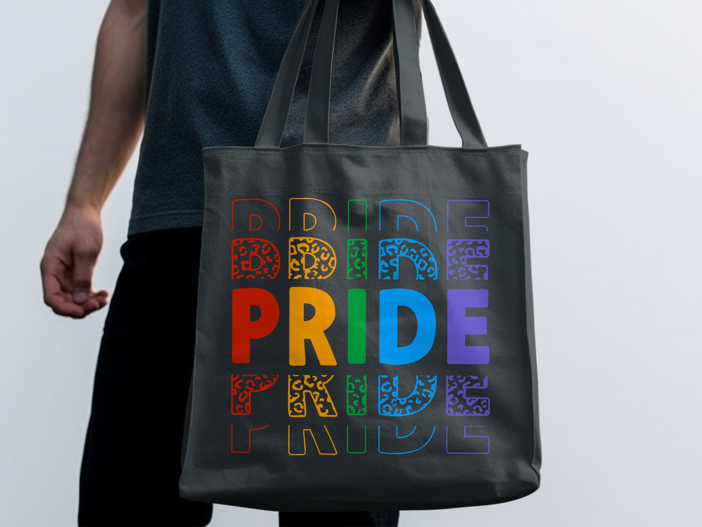 Stylish Rainbow Pride Tote Bag Fashion Accessory product type