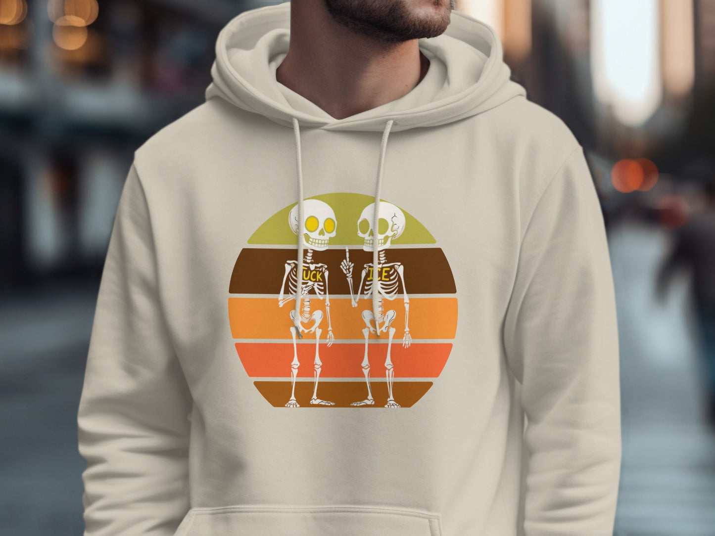Retro Skeleton Graphic Hoodie product type