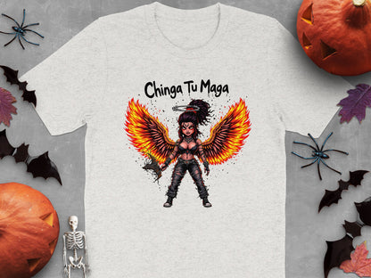 Chinga Tu Maga Halloween Graphic T-Shirt product type