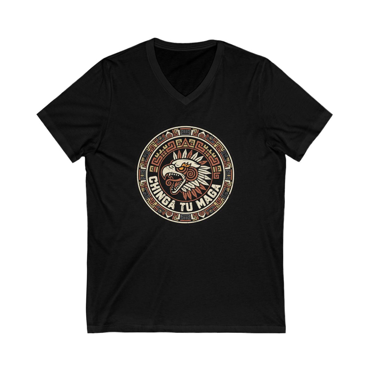 Ancient Aztec Eagle Warrior Unisex V-Neck T-Shirt product