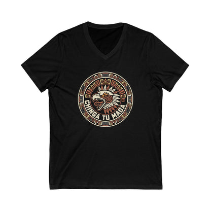 Ancient Aztec Eagle Warrior Unisex V-Neck T-Shirt product