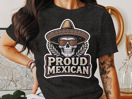 Proud Mexican Skull Design T-shirt product