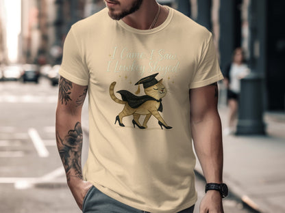 I Came I Saw I Lowkey Slayed Cat T-shirt product type