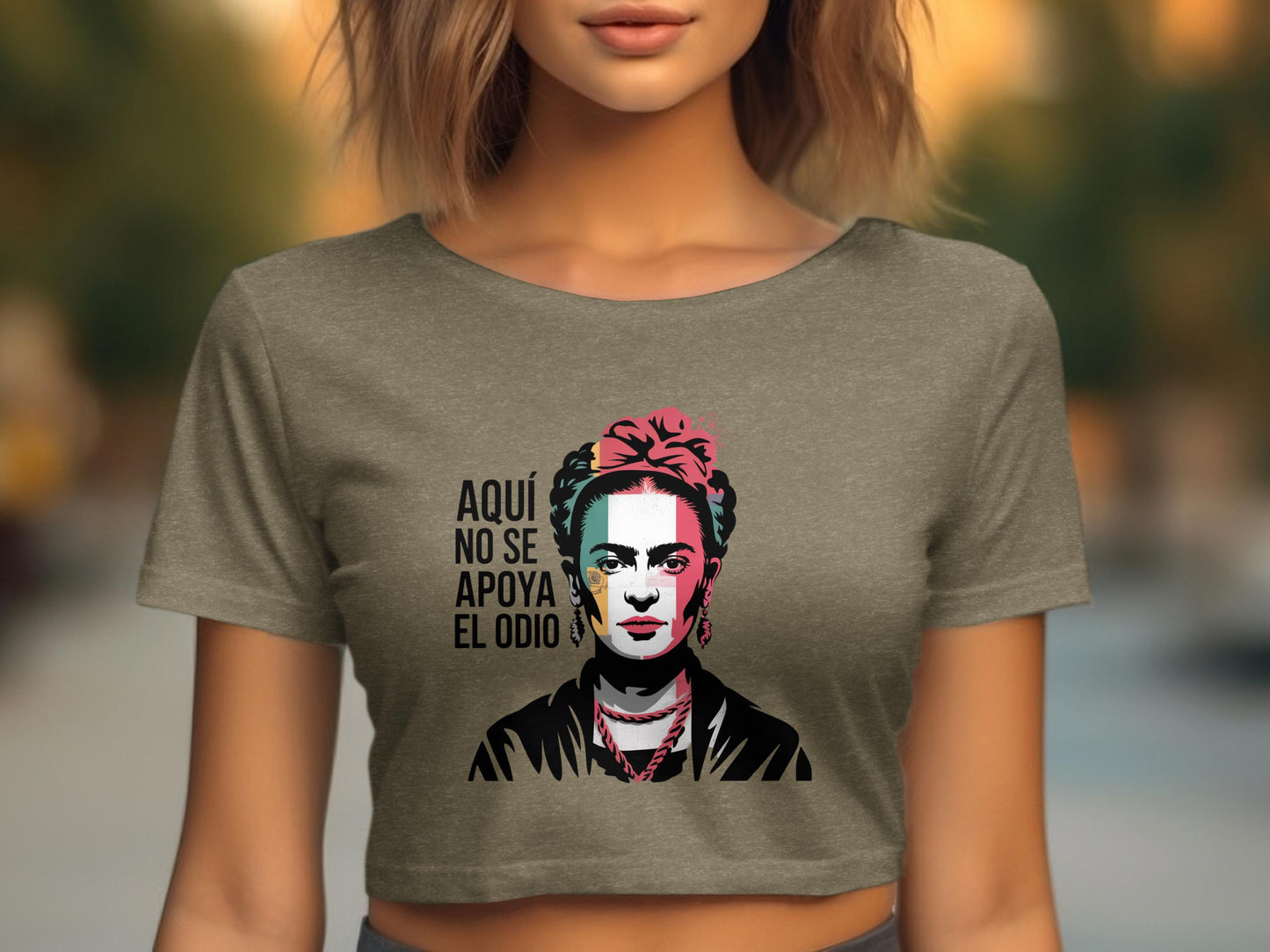 Aquí No Se Apoya El Odio Graphic Crop Top product