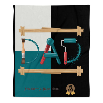 Dad Design Blanket Add Custom Name Unique Gift product type