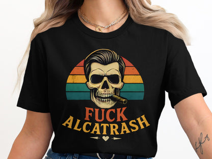 Retro Skull Design with Text Graphic T-shirt product