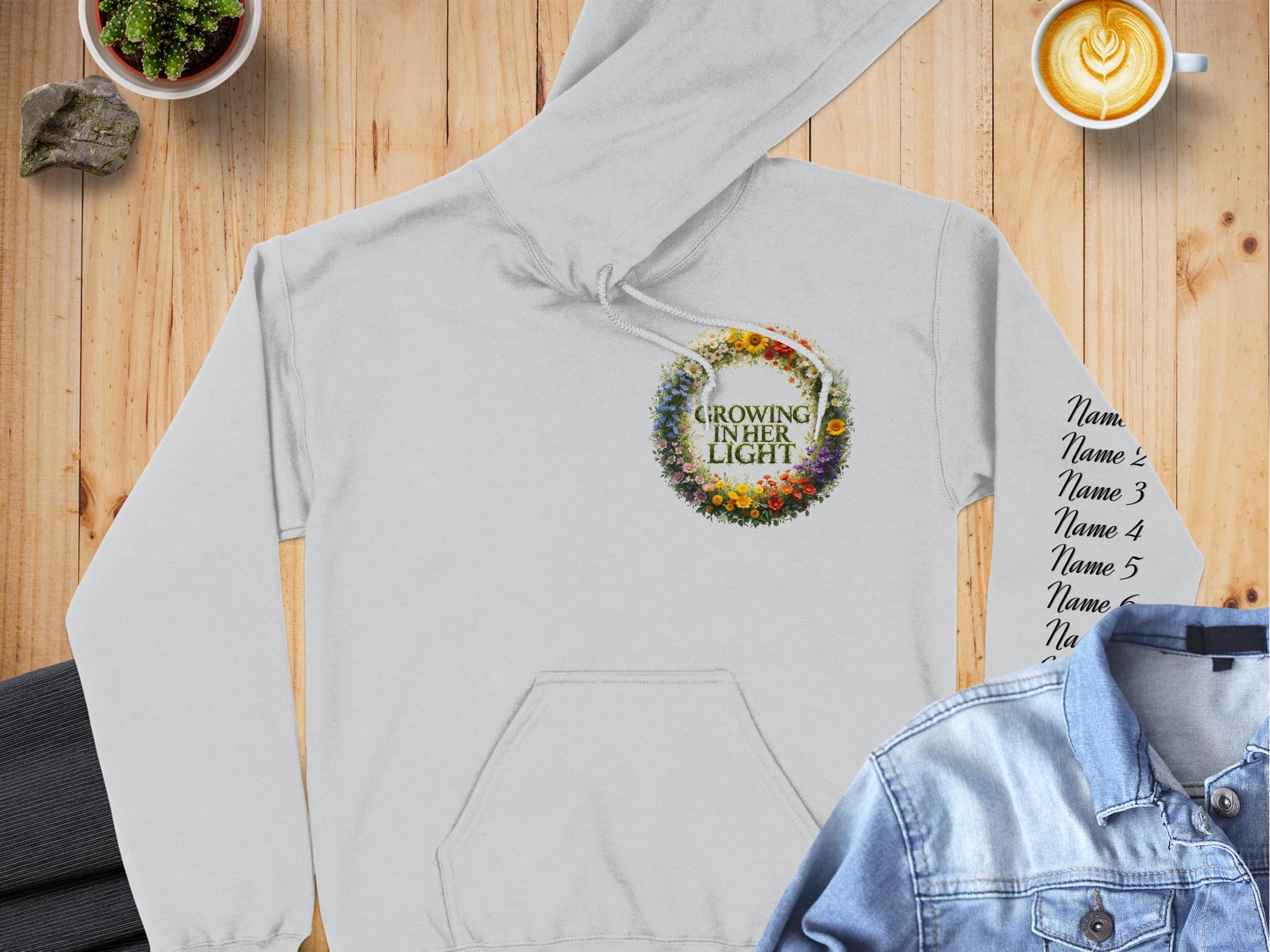 Growing In Her Light Floral Print Hoodie product
