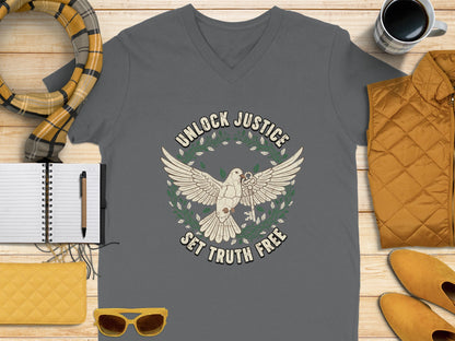 Unlock Justice Set Truth Free t-shirt