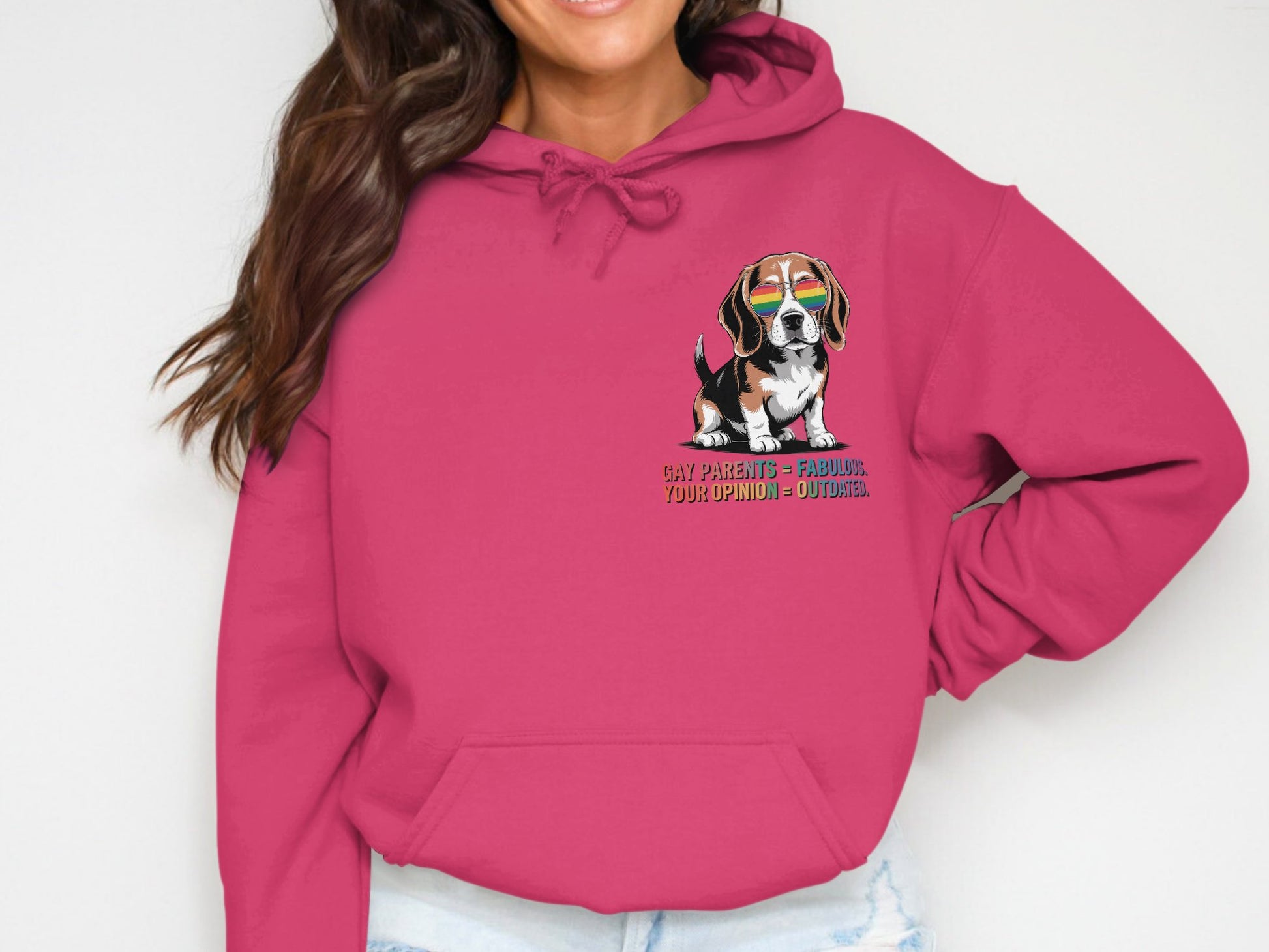 Gay Parents Fabulous Your Opinion Outdated Hoodie product