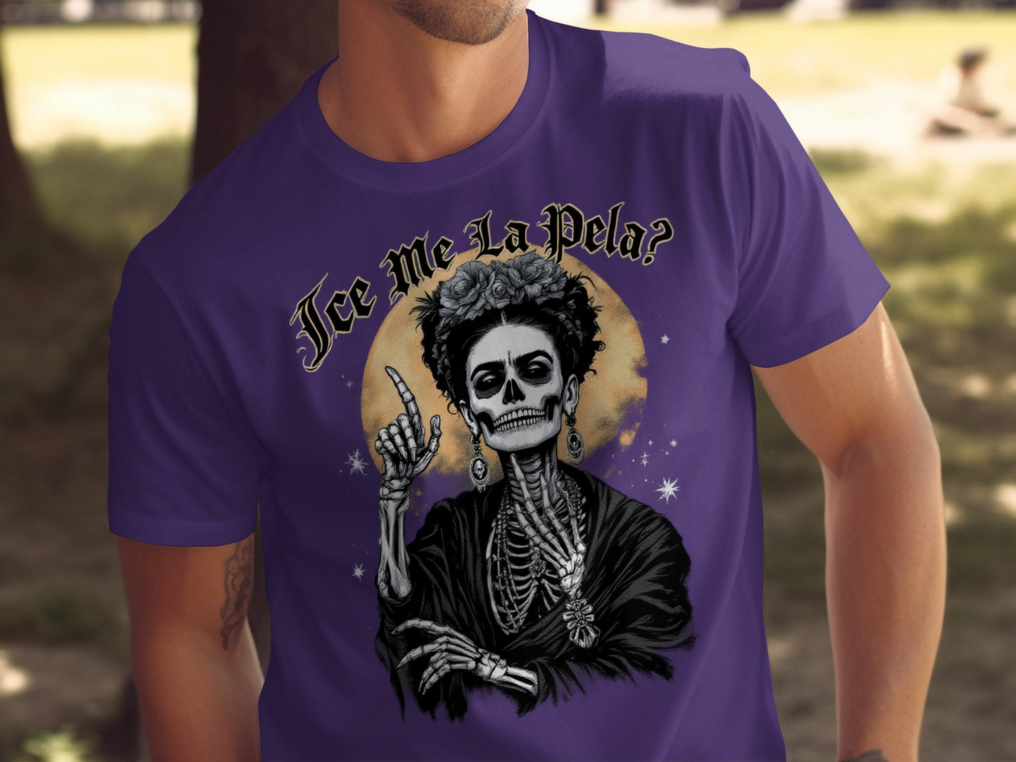 Humorous Frida Kahlo Skeleton Graphic Tee product