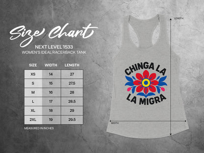 Chinga La La Migra Women's Ideal Racerback Tank product