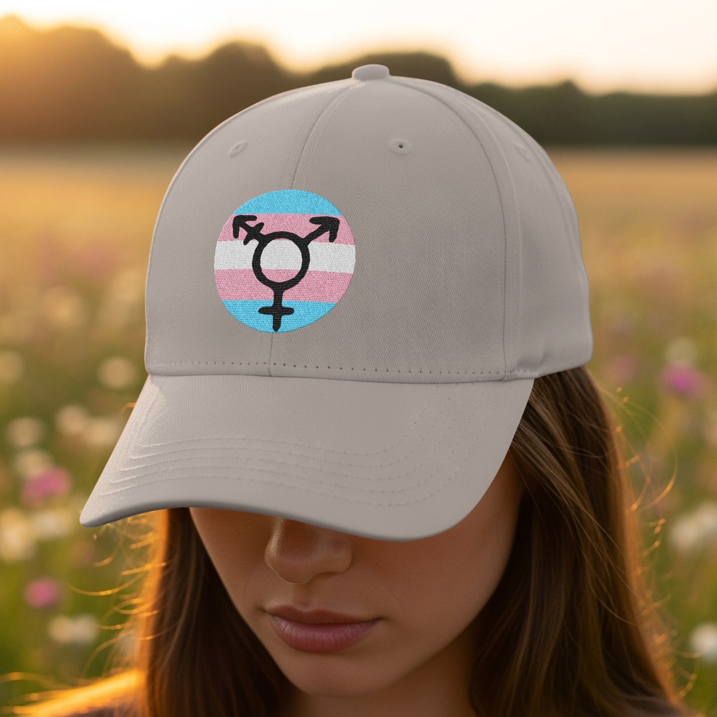 Transgender Flag Symbol Cap with Casual Style product