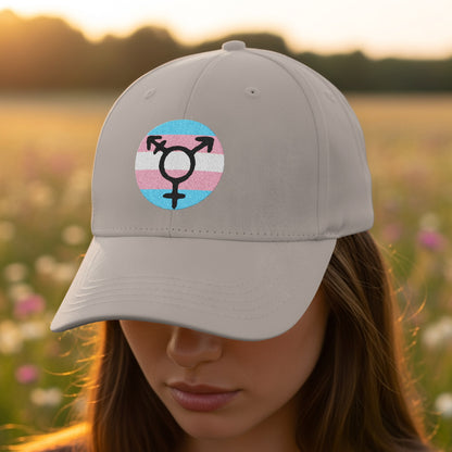 Transgender Flag Symbol Cap with Casual Style product