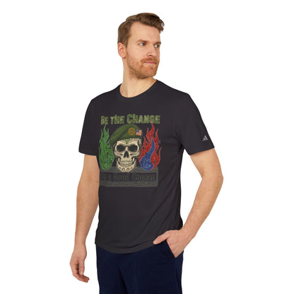 Be The Change Be A Good Human Skull Graphic Tee