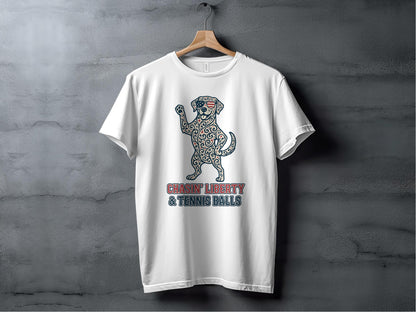 Chasin Liberty and Tennis Balls Graphic T-shirt product type