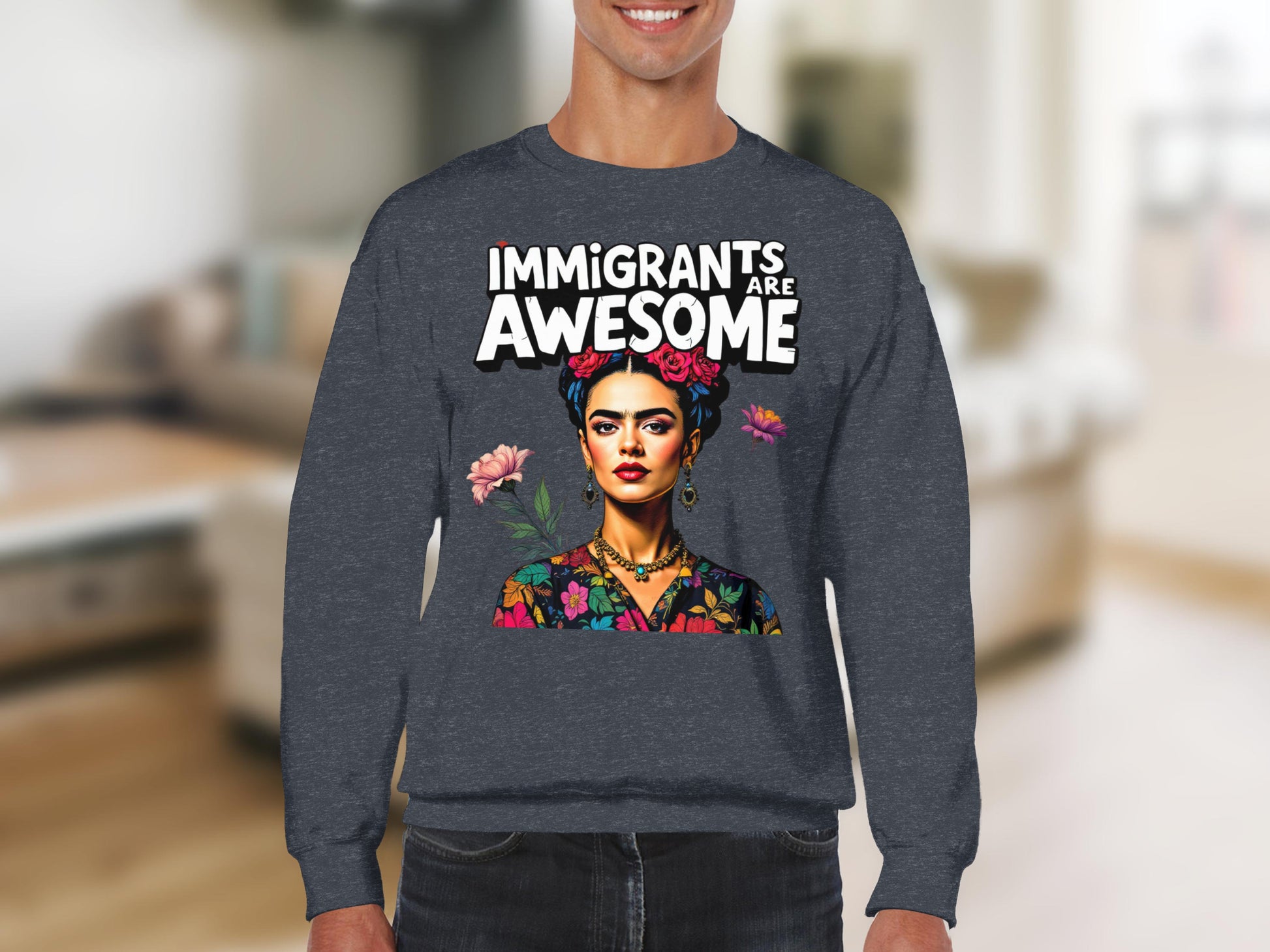 Immigrants Are Awesome Graphic Sweatshirt product type