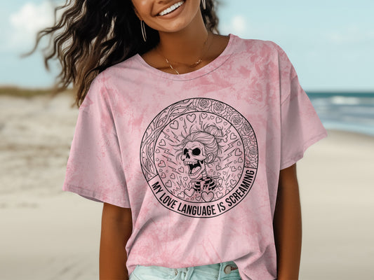 My Love Language Is Screaming Graphic T-shirt