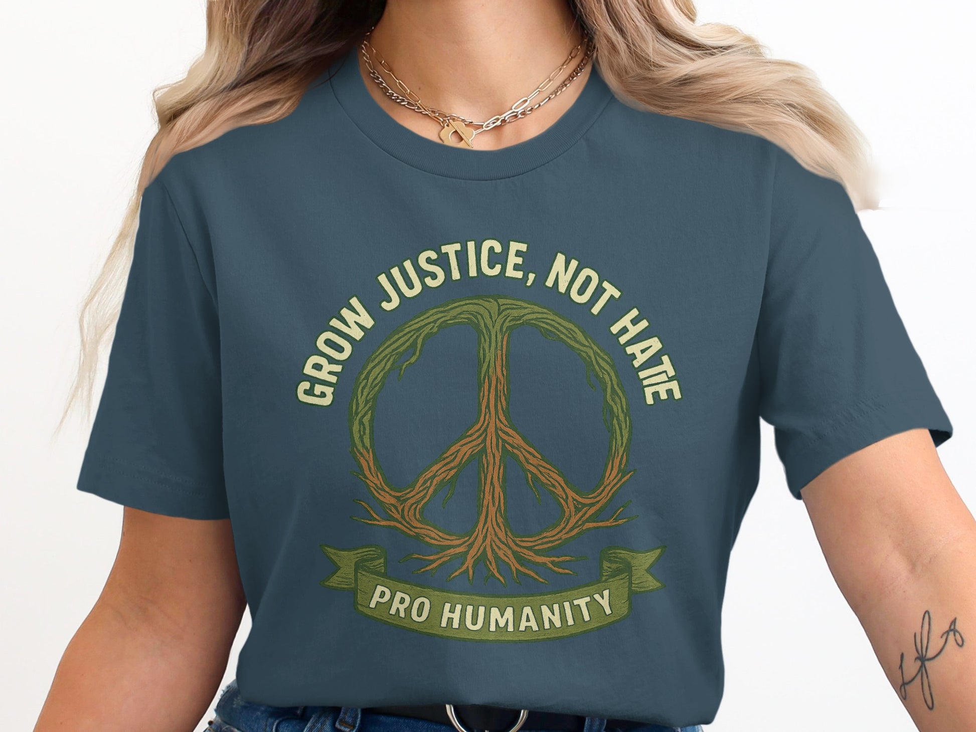 Grow Justice Not Hate Pro Humanity T-shirt product
