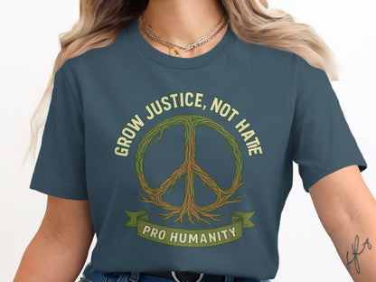 Grow Justice Not Hate Pro Humanity T-shirt product