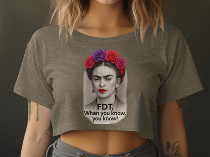 FDT When You Know You Know Graphic Crop Top product