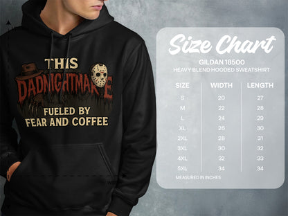 This DadNightmare Fueled By Fear And Coffee Sweatshirt product type