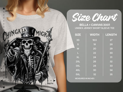 Skull in Top Hat Printed on Unisex Jersey Tee product