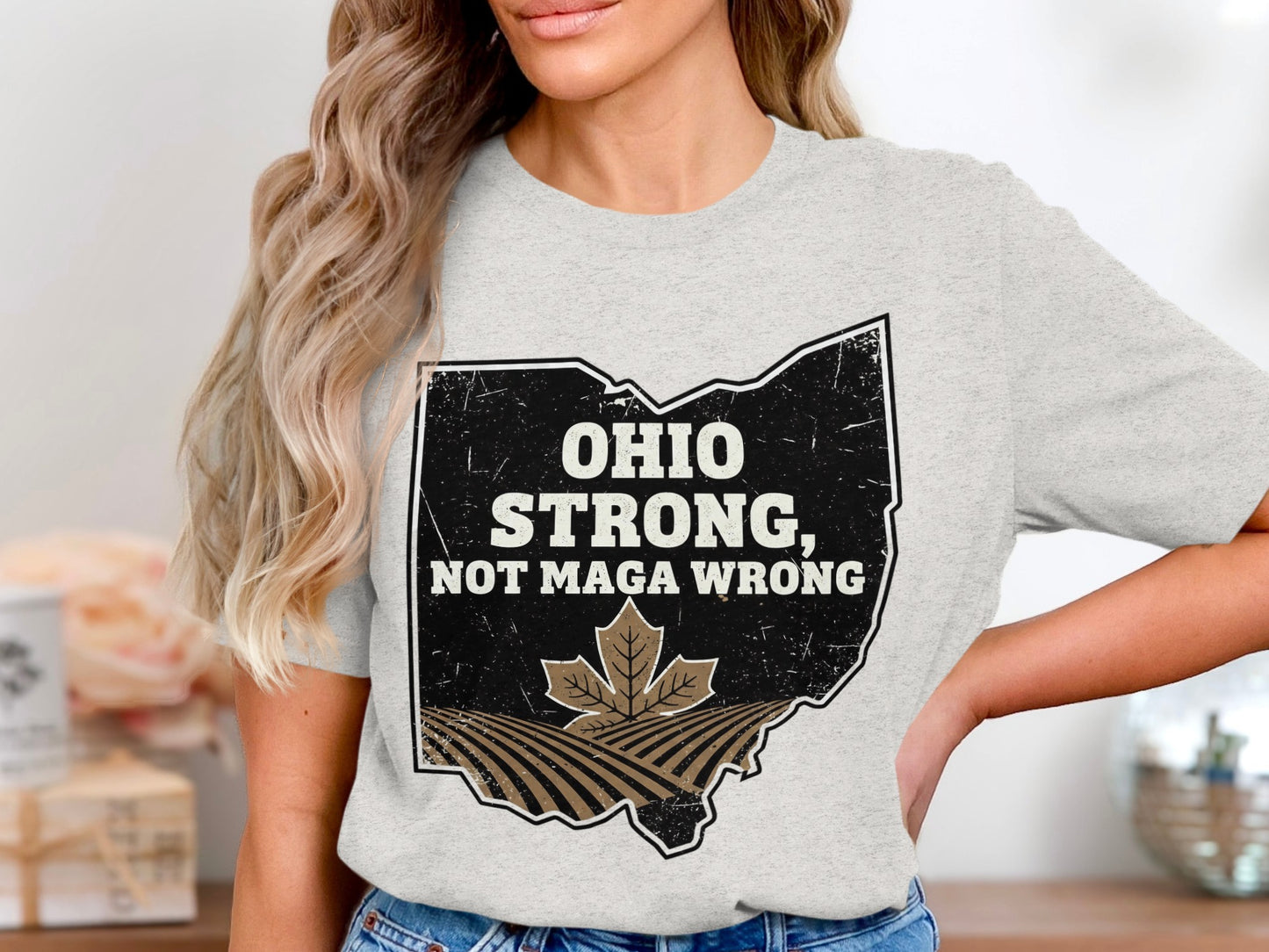 Ohio Strong Not MAGA Wrong Graphic T-Shirt product type