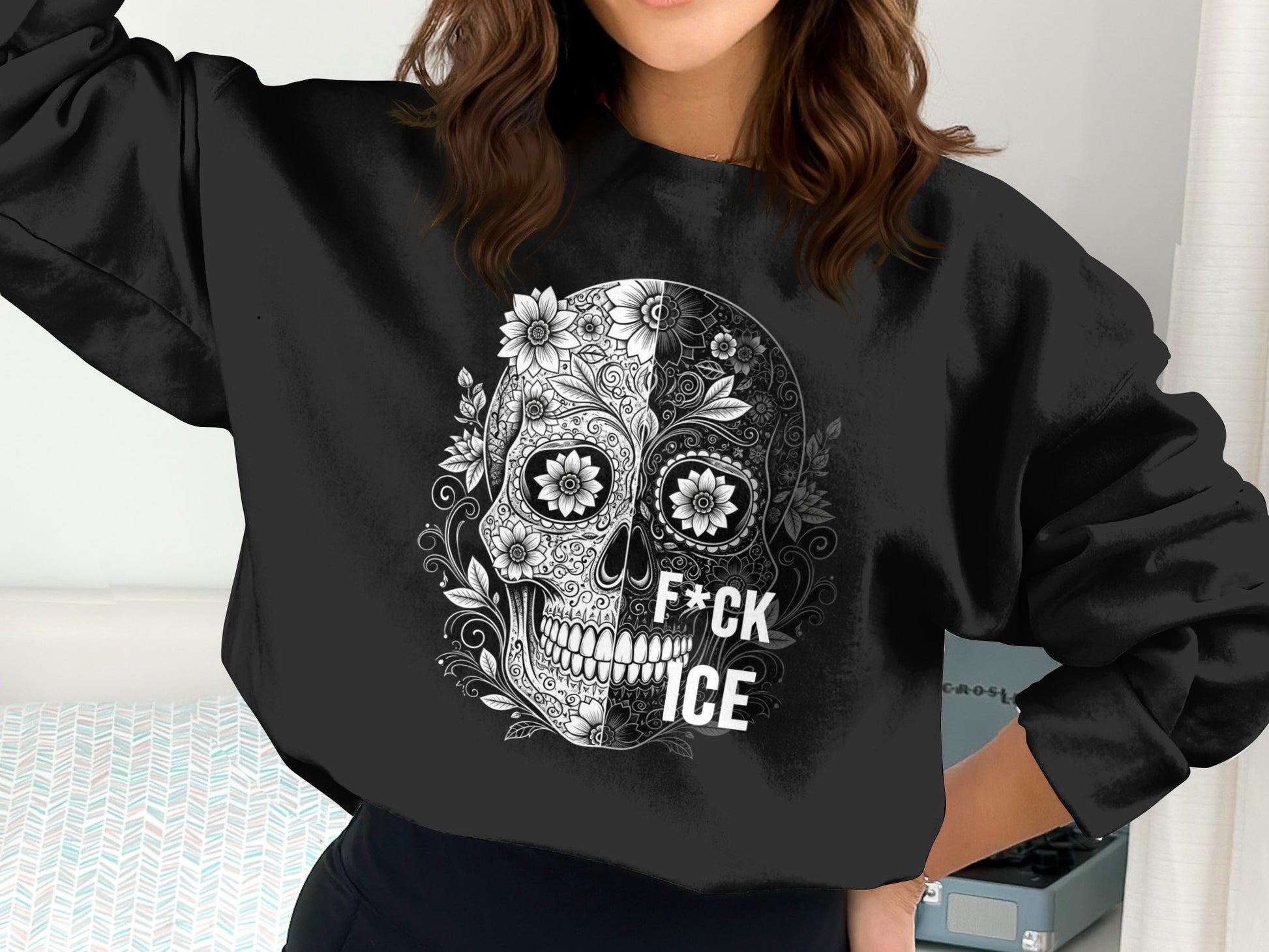 Day of the Dead Sugar Skull Graphic Sweatshirt product