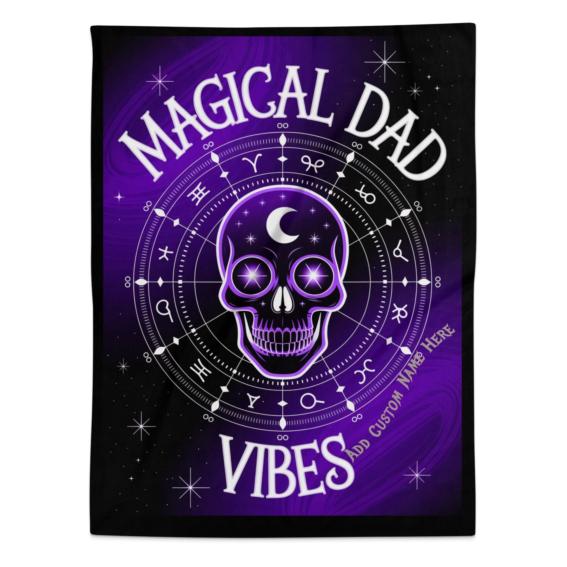 Magical Dad Vibes Skull Art Blanket product