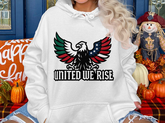 United We Rise Bold Eagle Graphic Hoodie product
