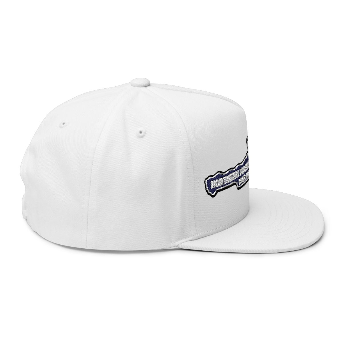 Stylish White Baseball Cap with Unique Front Embroidery