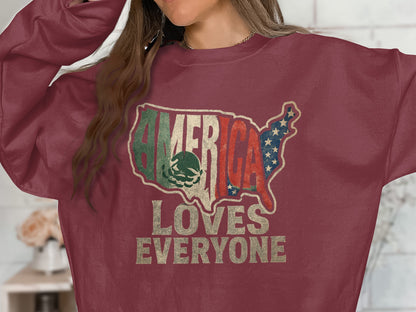 America Loves Everyone Graphic Sweatshirt product