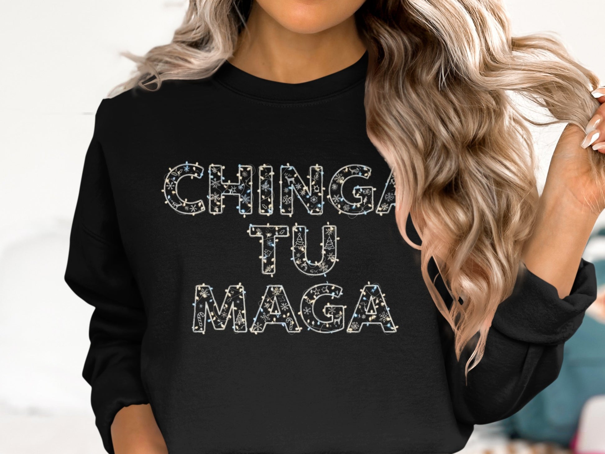 CHINGA TU MAGA stylish statement sweatshirt