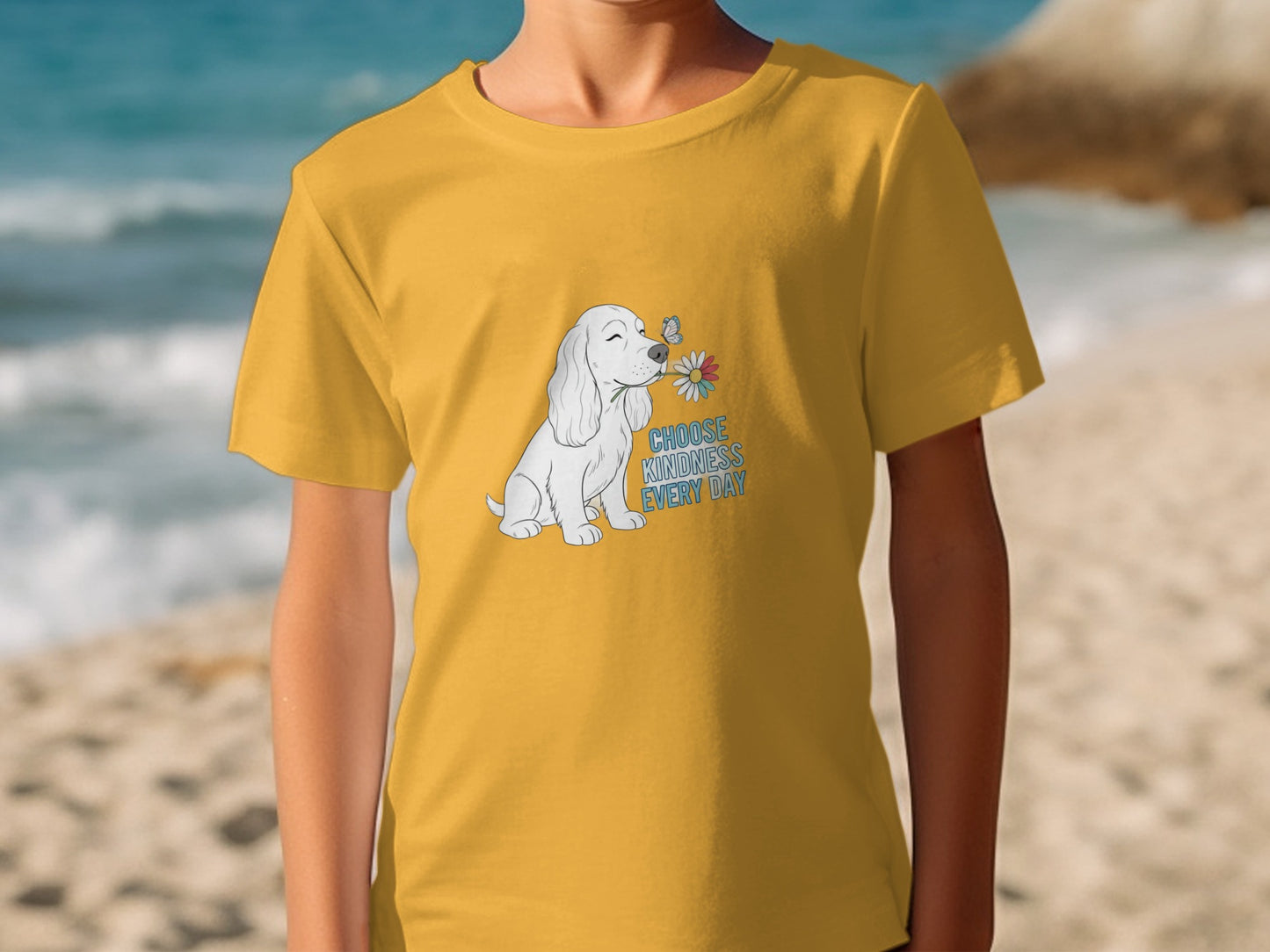 Choose Kindness Every Day T-Shirt with Adorable Dog