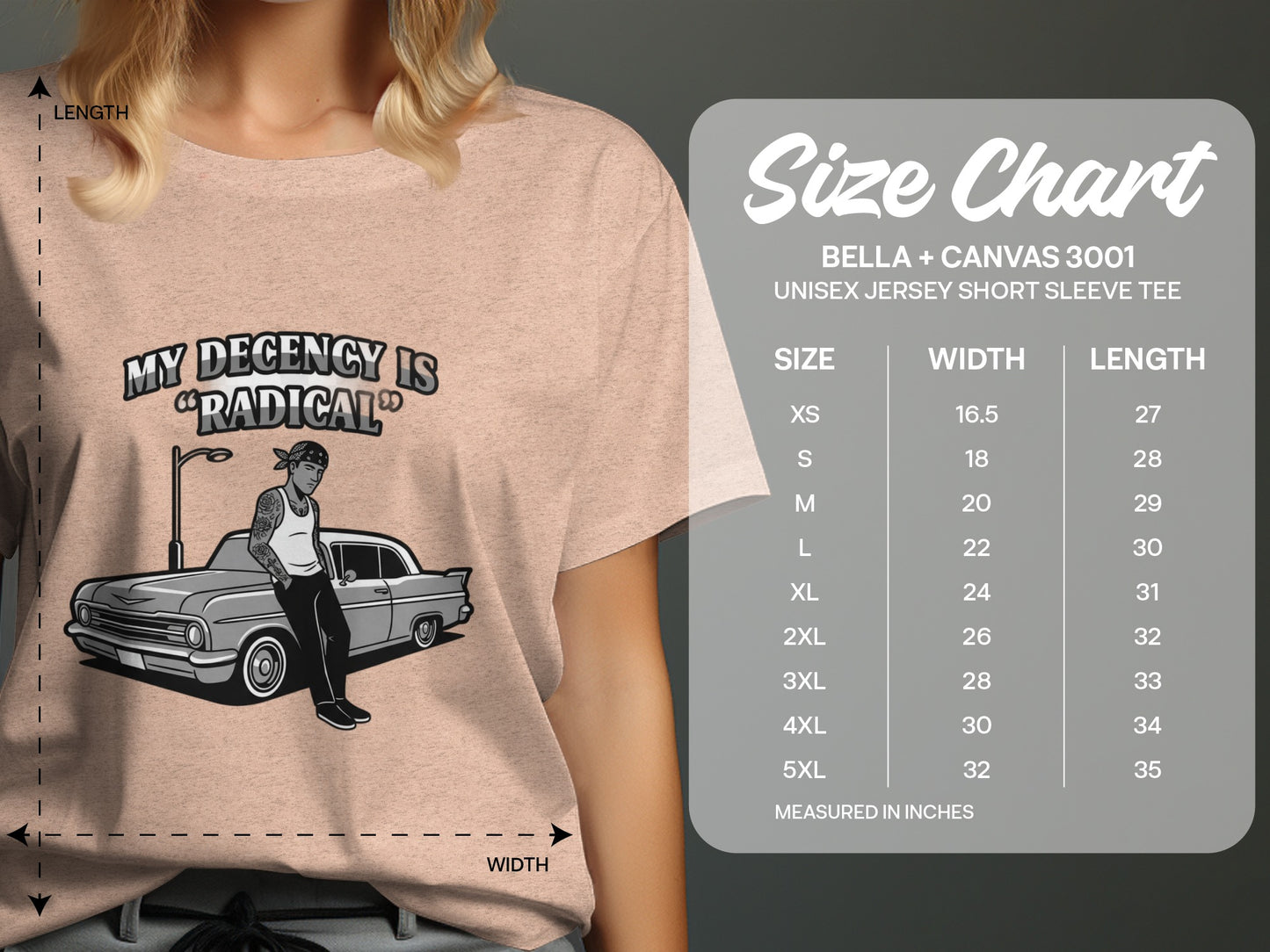 My Decency Is Radical Graphic Tee Shirt
