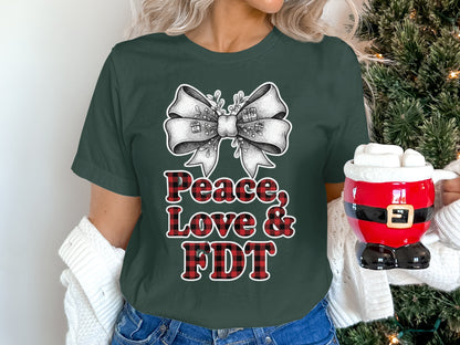 Peace Love & FDT Graphic T-shirt Product