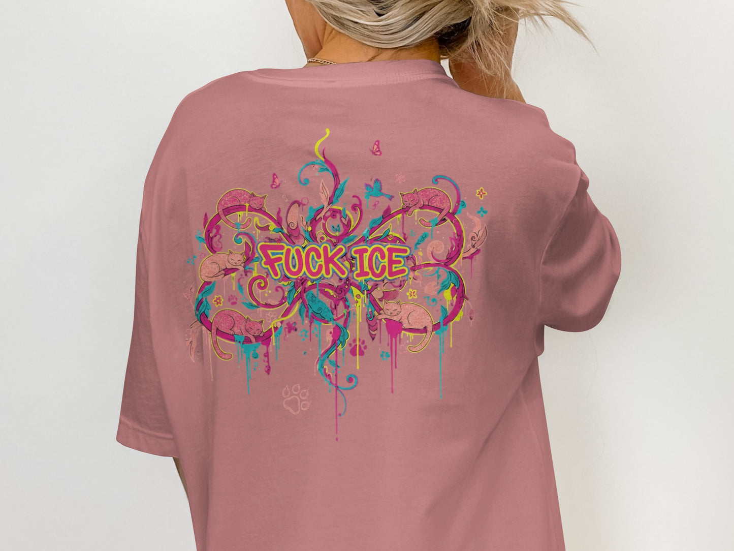 Unique Artistic Statement Tee with Vibrant Design