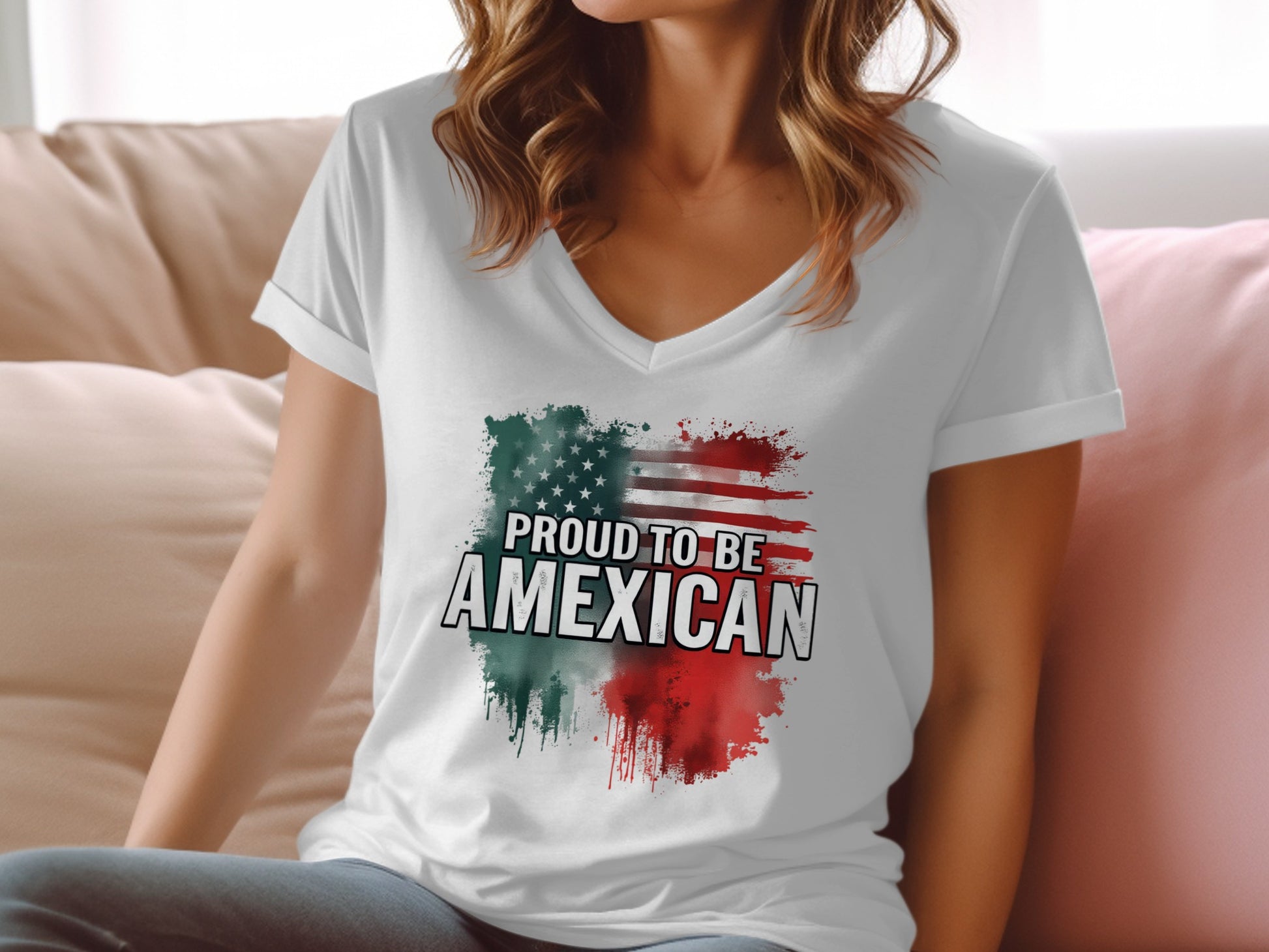 Proud To Be AMEXICAN Graphic Tee Shirt product type