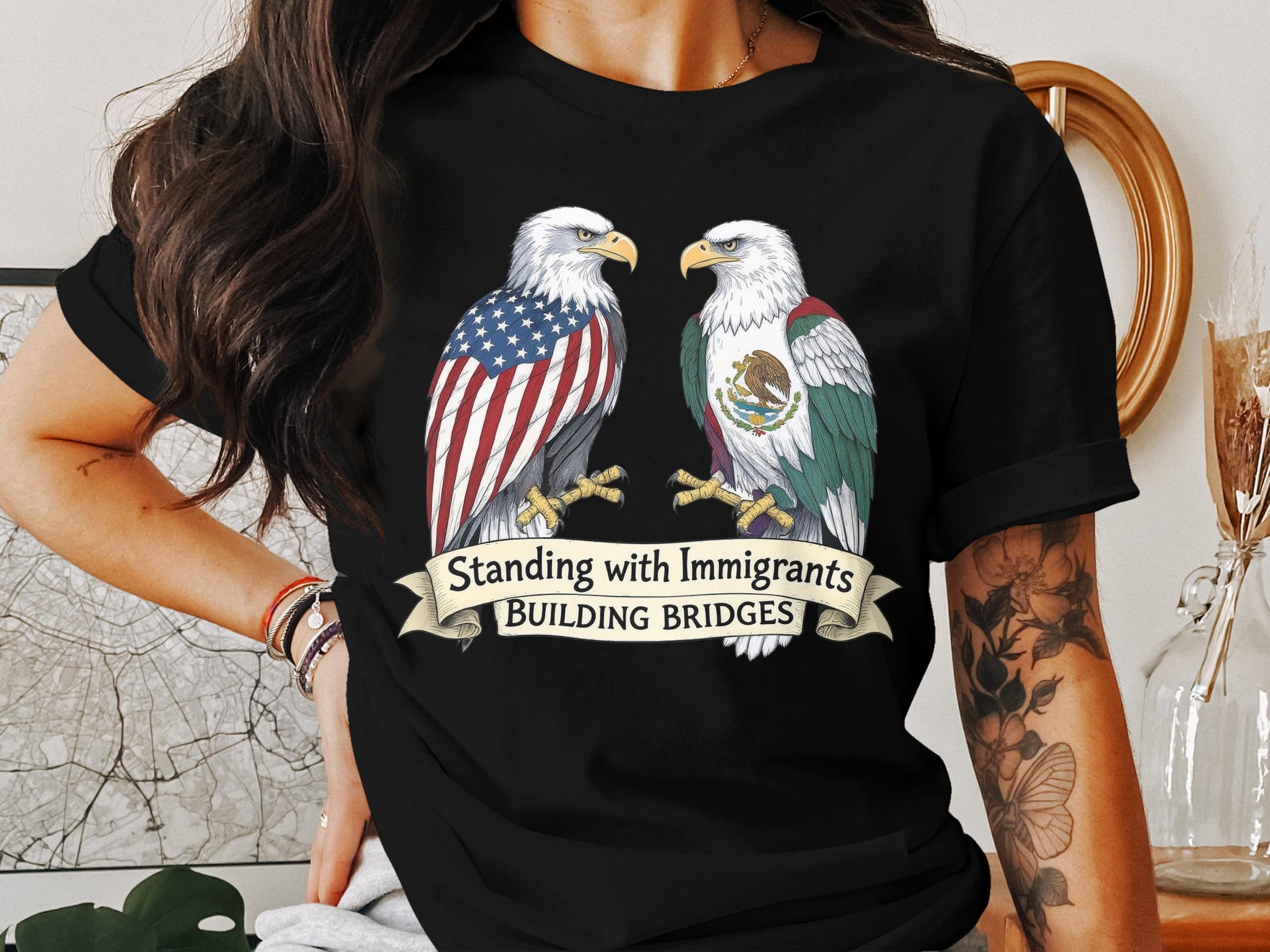 Standing with Immigrants Building Bridges t-shirt product