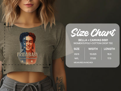 Frida Baby Graphic Women's Poly-Cotton Crop Tee product