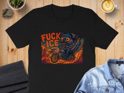 Bold Graphic Tee with Intense Artwork shirt product