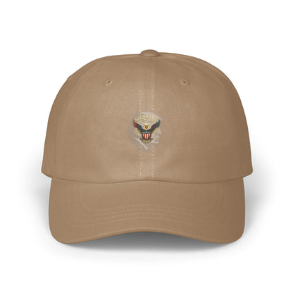 Tan Stylish Embroidered Cap with Unique Design product type