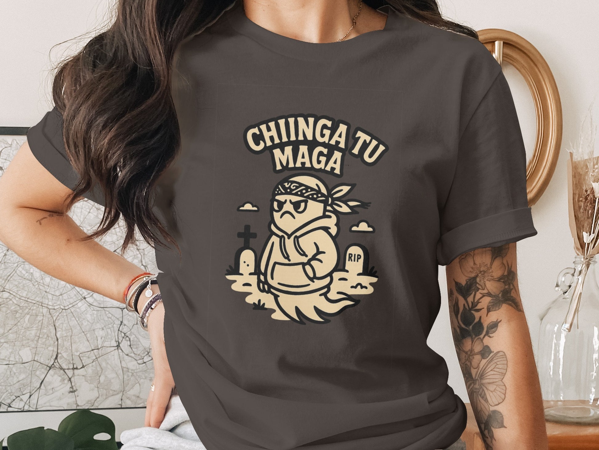 Chiinga Tu Maga Ghost Wearing Sunglasses T-shirt product type