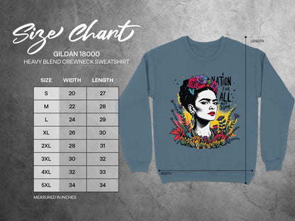 A Nation for All Art Design Crewneck Sweatshirt